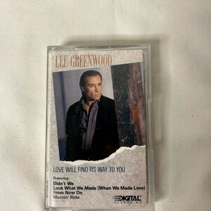 Lee Greenwood Country Music Cassette 1986 “Love Will Find Its Way To You”